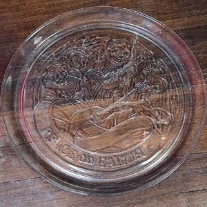 Indiana Glass Peace On Earth 13" Platter